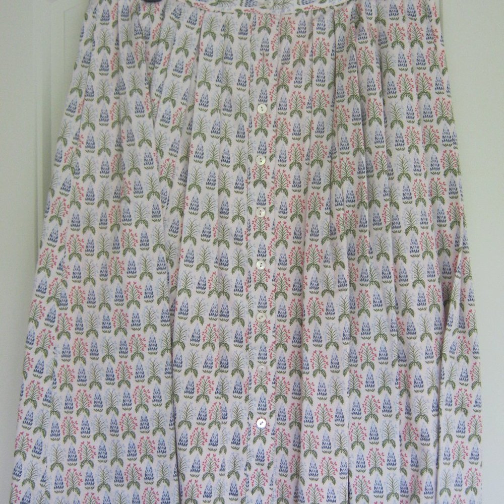 Brooks Brothers Lilac Cream Summer Skirt Size 12